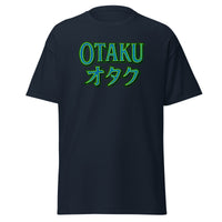 Otaku オタク design on unisex T-shirt, front view