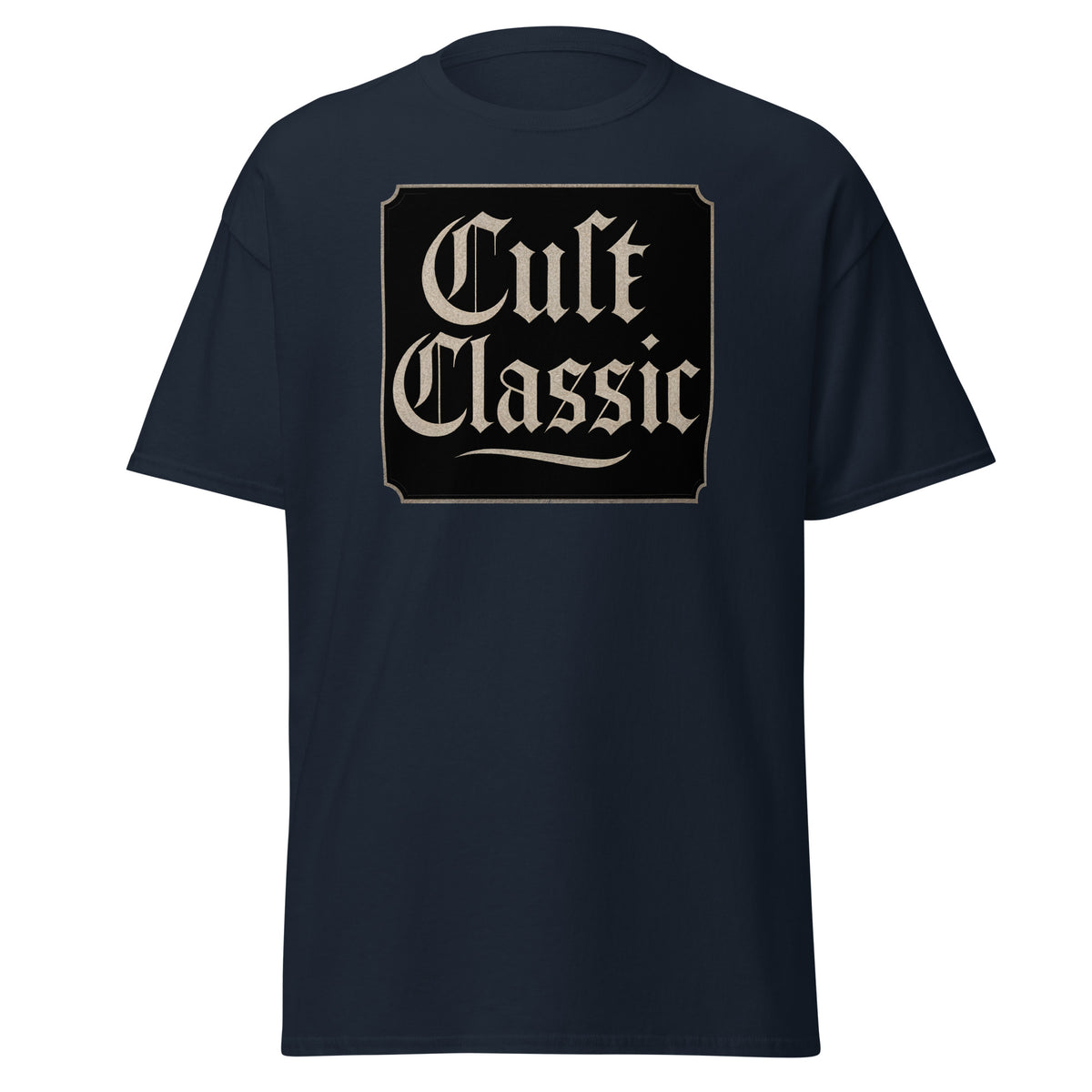 Cult Classic design on unisex T-shirt, front view