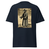 Plague Doctor 1334 design on unisex T-shirt, front view