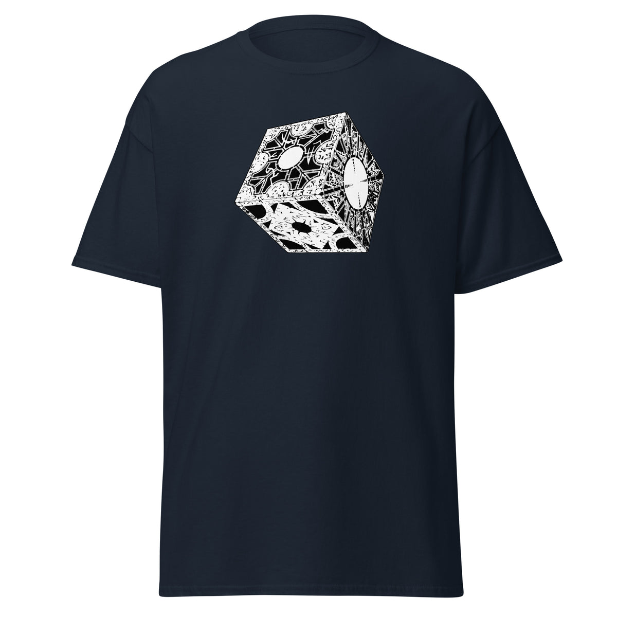 Lament Configuration design on unisex T-shirt, front view
