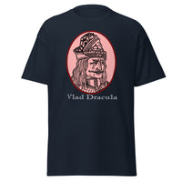 Vlad the Impaler design on unisex T-shirt, front view