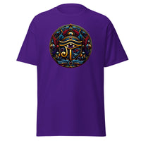 Eye of Ra Egyptian Symbol design on unisex T-shirt, front view