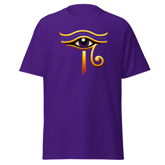 Eye of Ra Sun God design on unisex T-shirt, front view