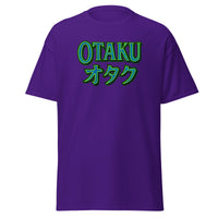 Otaku オタク design on unisex T-shirt, front view