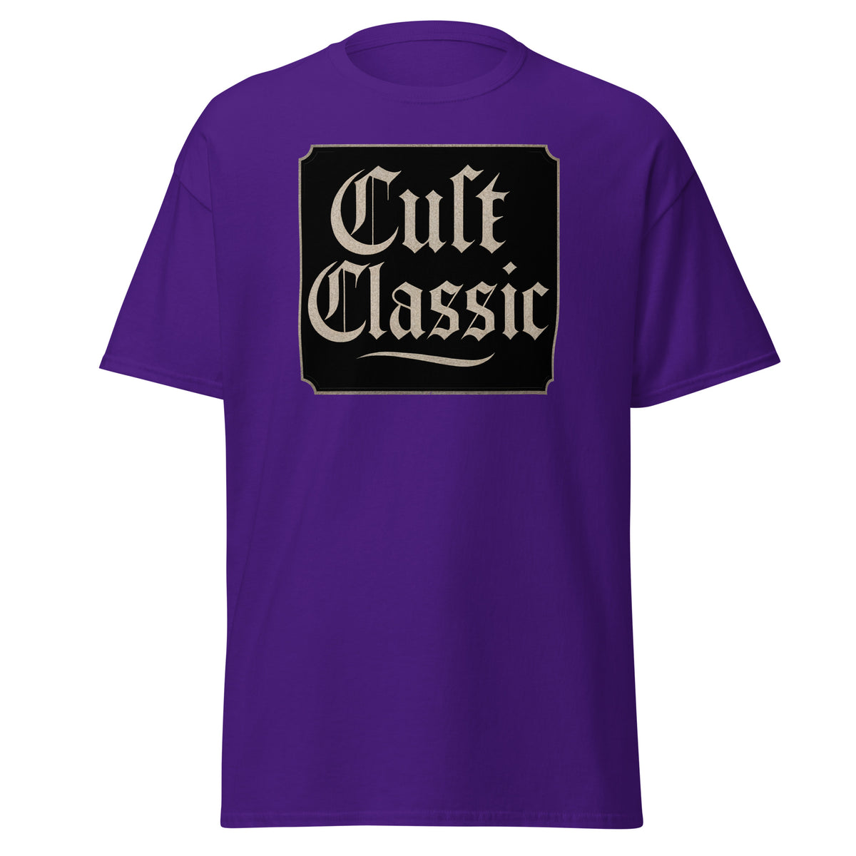 Cult Classic design on unisex T-shirt, front view