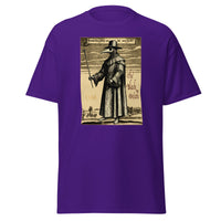 Plague Doctor 1334 design on unisex T-shirt, front view