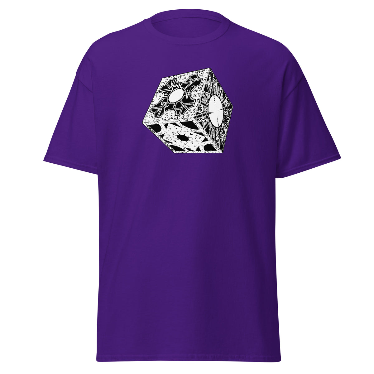 Lament Configuration design on unisex T-shirt, front view