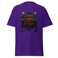 Dark Truth Revealed True Crime design on unisex T-shirt, front view