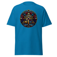 Eye of Ra Egyptian Symbol design on unisex T-shirt, front view