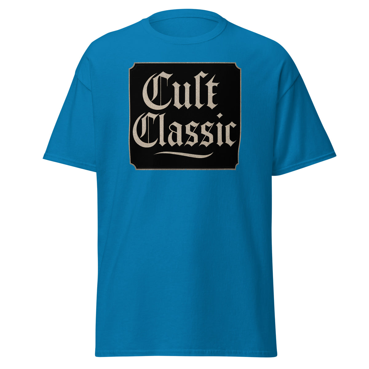 Cult Classic design on unisex T-shirt, front view