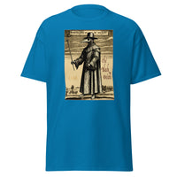 Plague Doctor 1334 design on unisex T-shirt, front view