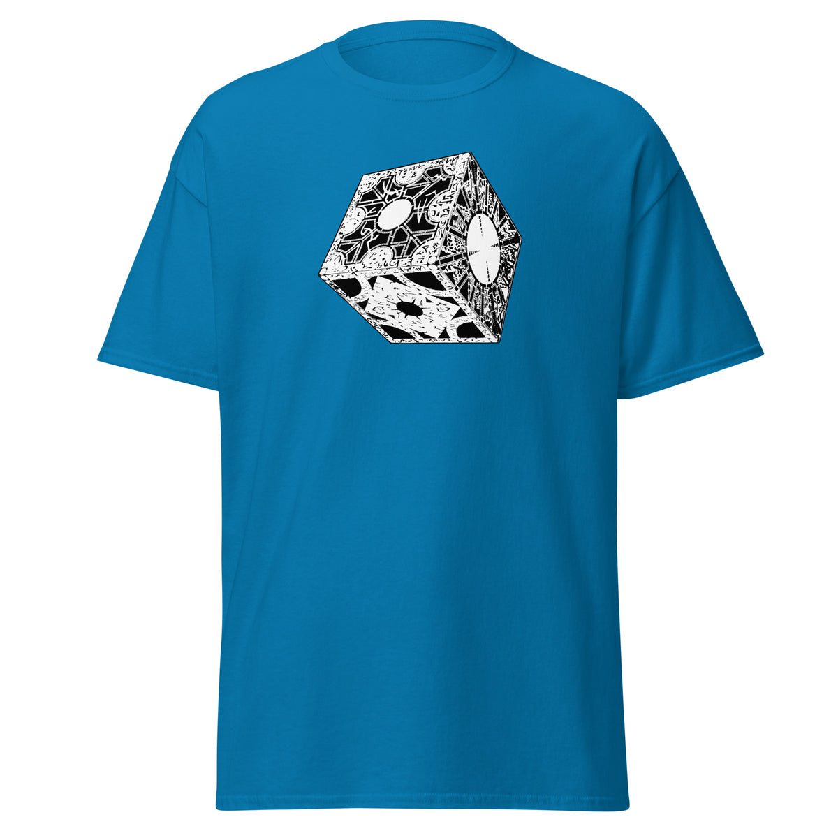 Lament Configuration design on unisex T-shirt, front view