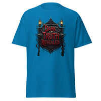 Dark Truth Revealed True Crime design on unisex T-shirt, front view