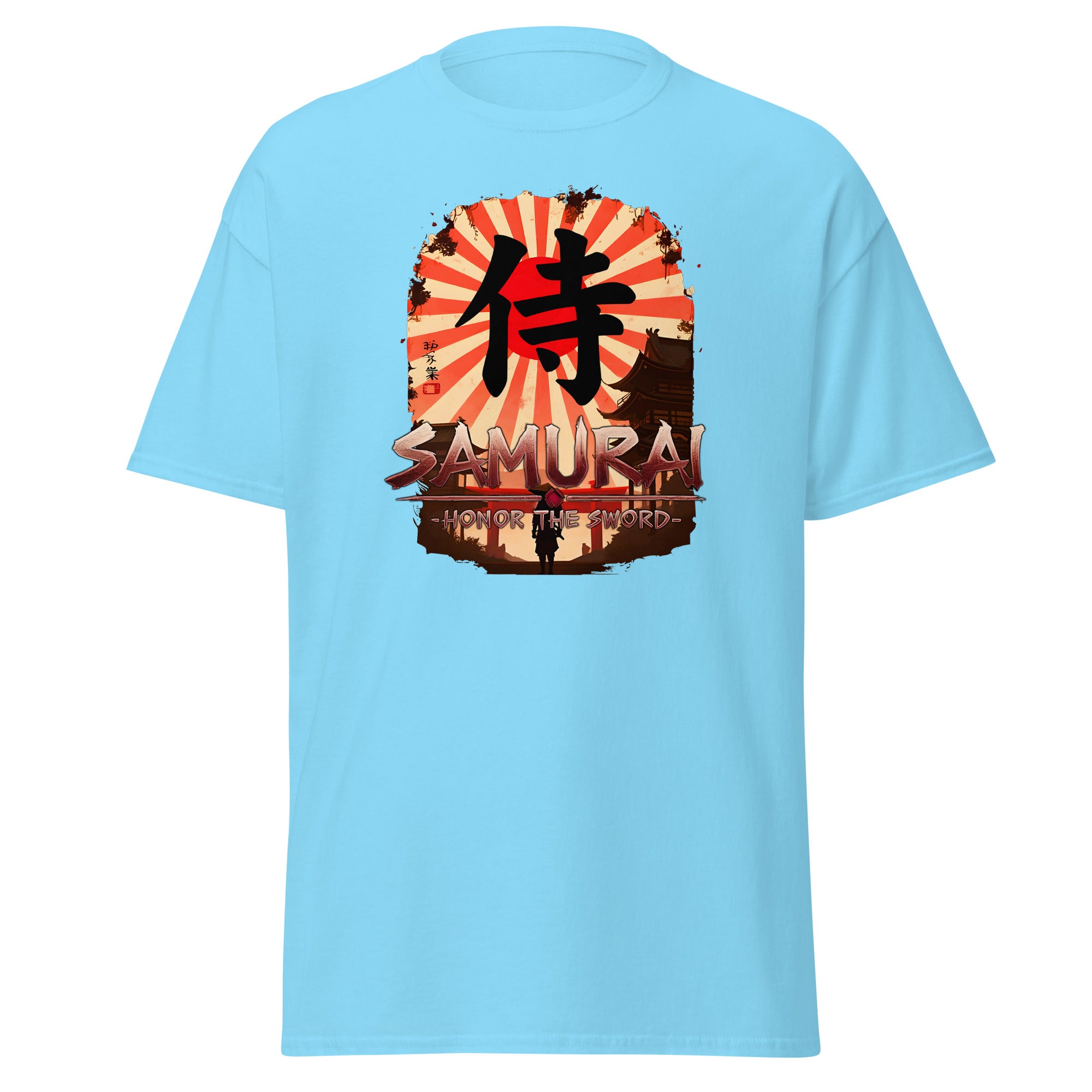 Anime Samurai Warrior Honor The Sword Short Sleeve Shirt