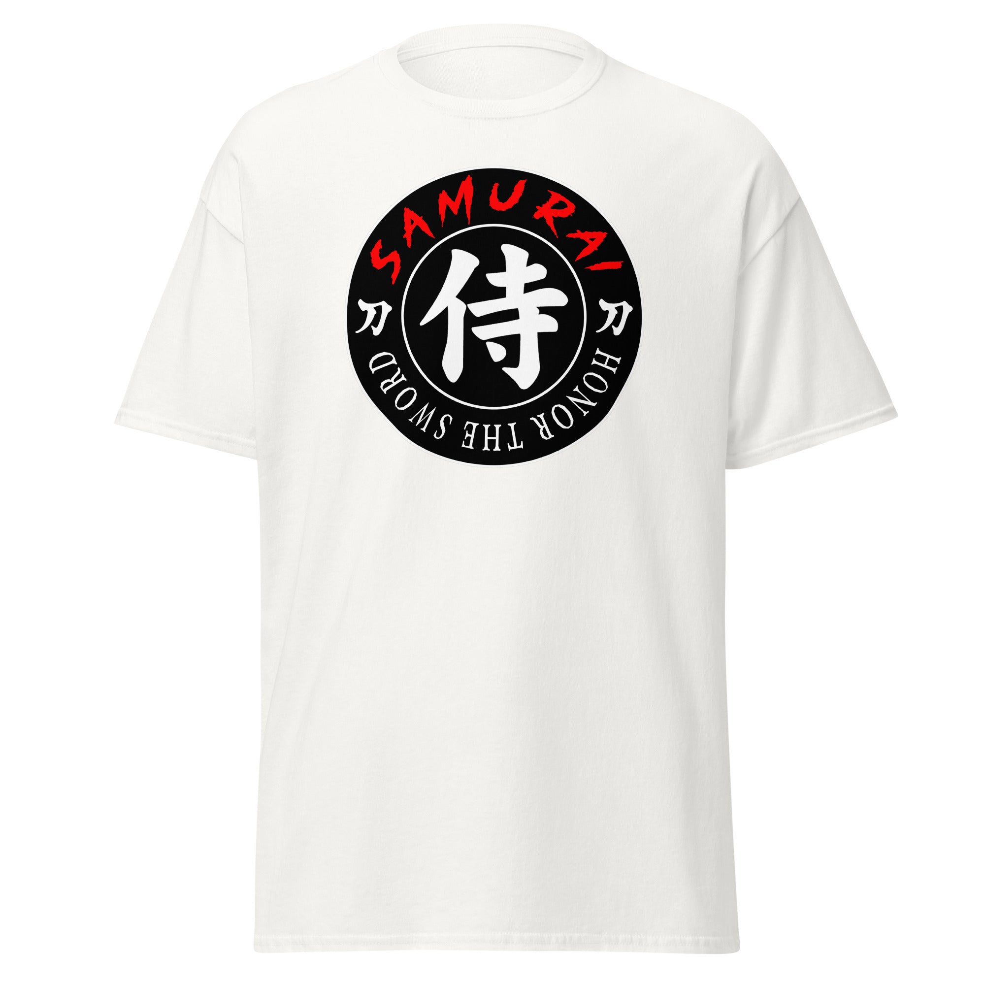 Samurai Honor the Sword Japanese Kanji Symbol Short Sleeve Shirt