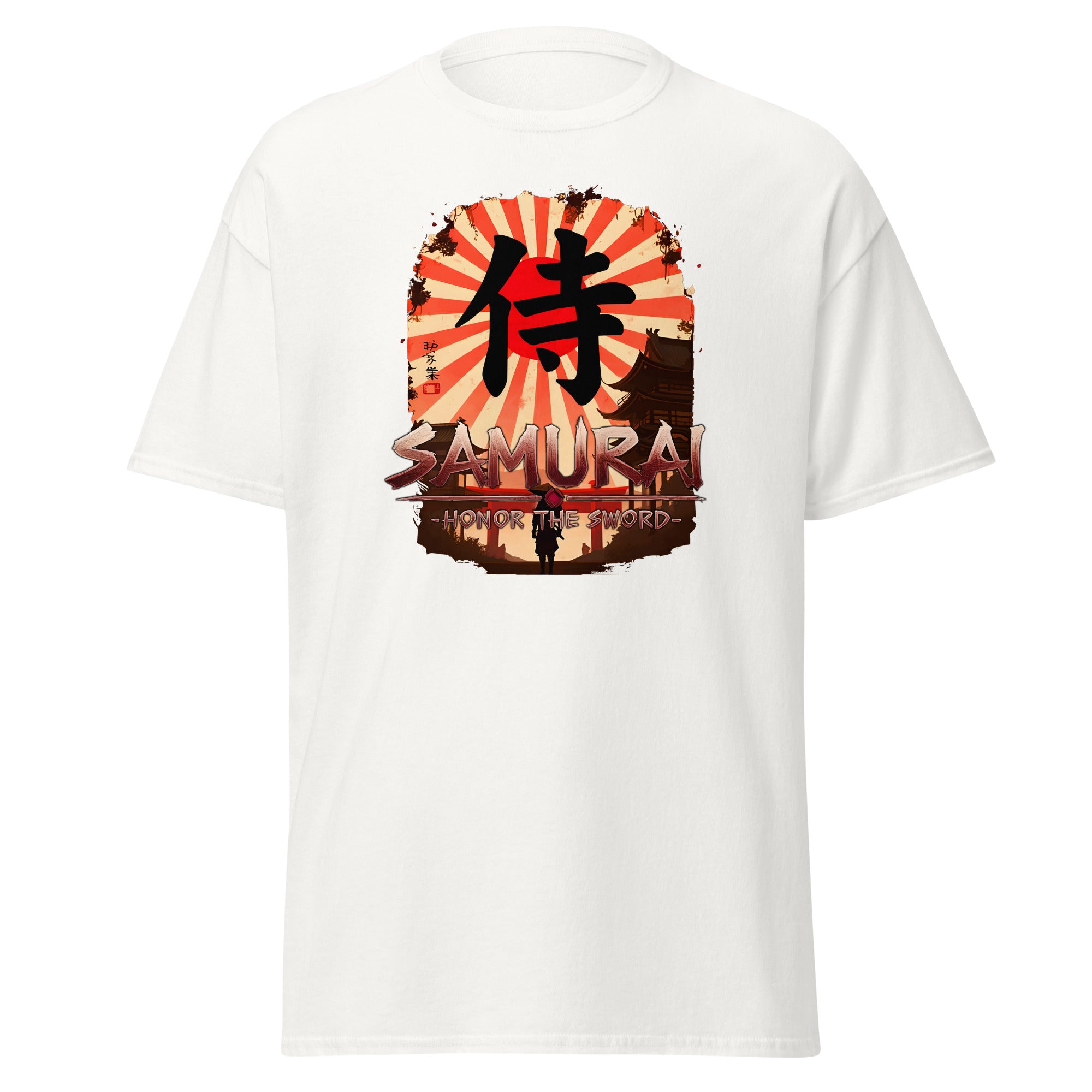 Anime Samurai Warrior Honor The Sword Short Sleeve Shirt