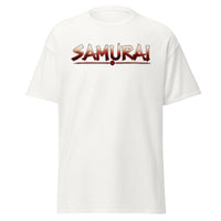 Samurai Warrior design on unisex T-shirt, front view