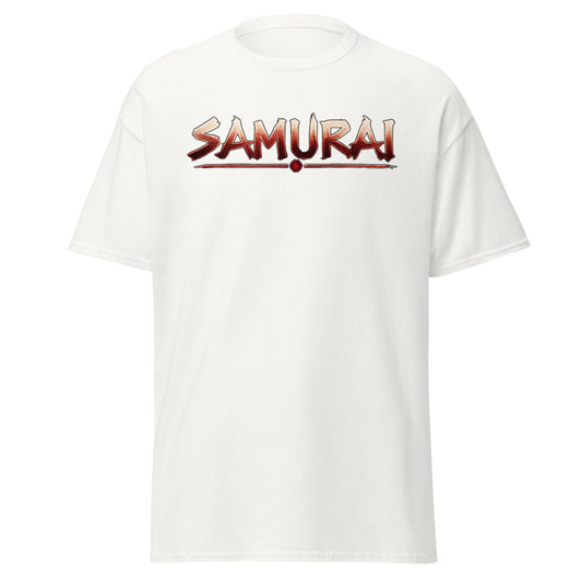 Samurai Warrior design on unisex T-shirt, front view