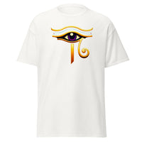 Eye of Ra Sun God design on unisex T-shirt, front view