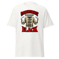 Straightjacket Is the New Black design on unisex T-shirt, front view