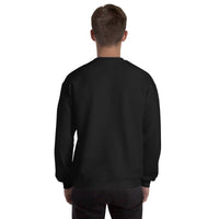 Unisex crewneck sweater, back view