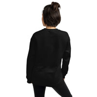 Unisex crewneck sweater, back view