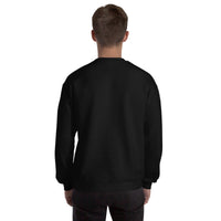 Unisex crewneck sweater, back view