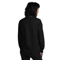 Unisex crewneck sweater, back view