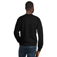 Unisex crewneck sweater, back view
