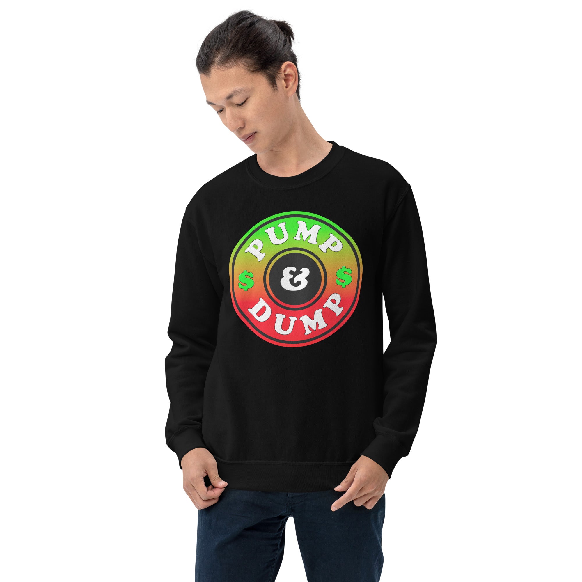 Pump and Dump Crypto Tokens Meme Coins Sweatshirt Long Sleeve Pullover