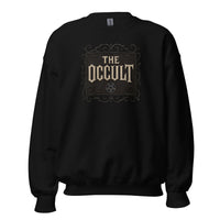 The Occult design on unisex crewneck sweater, front view