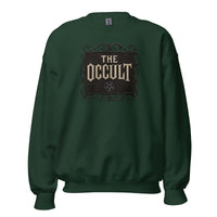 The Occult design on unisex crewneck sweater, front view