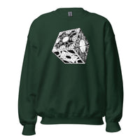Lament Configuration design on unisex crewneck sweater, front view