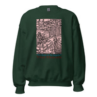 Feast of the Impaler design on unisex crewneck sweater, front view