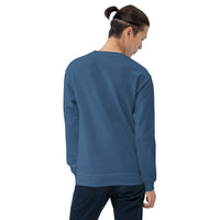 Unisex crewneck sweater, back view