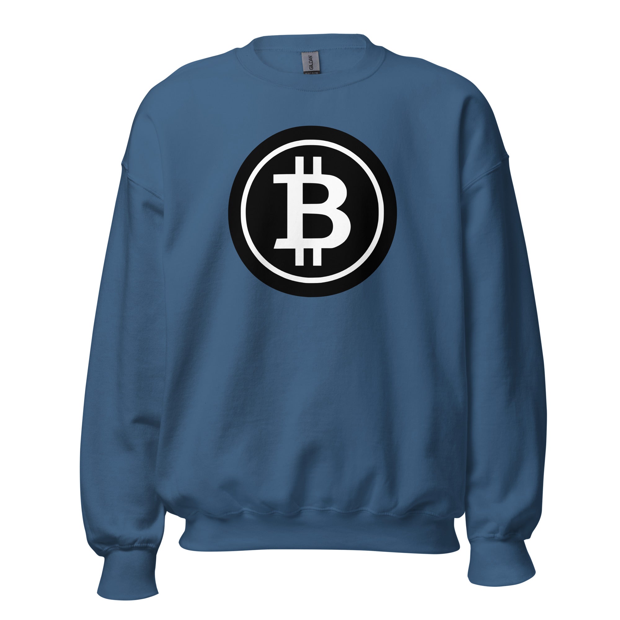 BTC Bitcoin Crypto Symbol Sweatshirt Long Sleeve Pullover