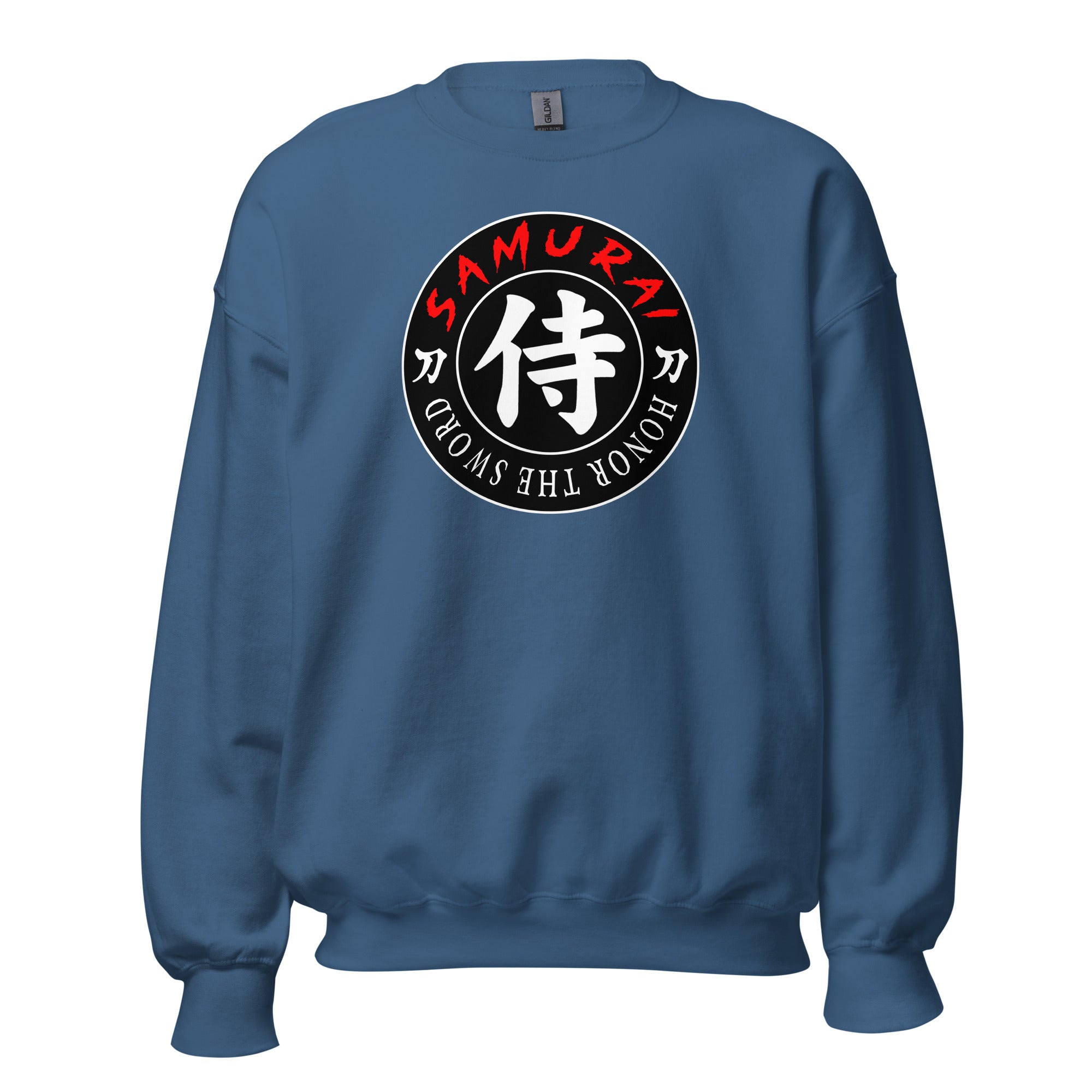 Samurai Honor the Sword Japanese Kanji Symbol Sweatshirt Long Sleeve Pullover Sweater