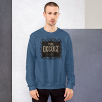 The Occult design on unisex crewneck sweater, front view