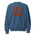 Otaku オタク Anime design on unisex crewneck sweater, front view
