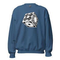 Lament Configuration design on unisex crewneck sweater, front view