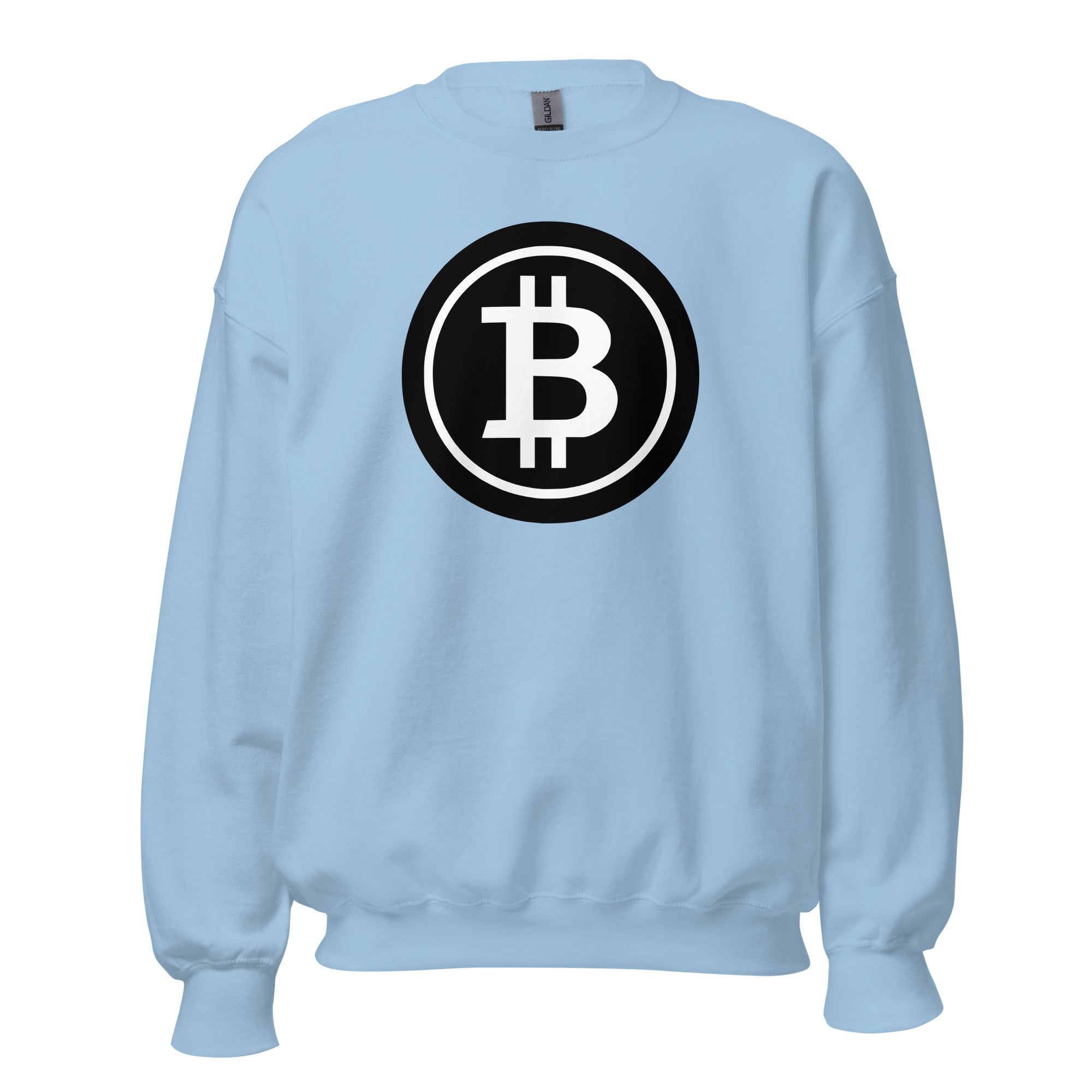 BTC Bitcoin Crypto Symbol Sweatshirt Long Sleeve Pullover