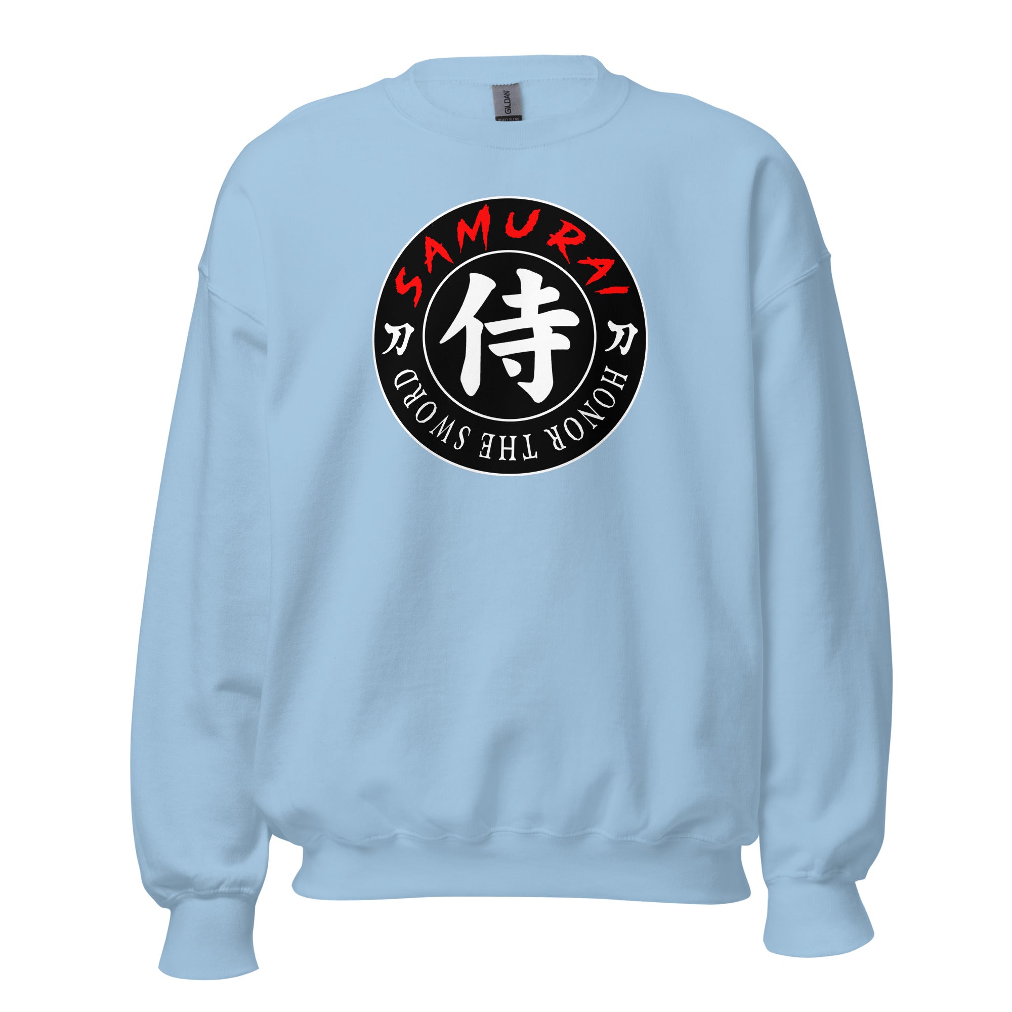 Samurai Honor the Sword Japanese Kanji Symbol Sweatshirt Long Sleeve Pullover Sweater