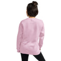 Unisex crewneck sweater, back view
