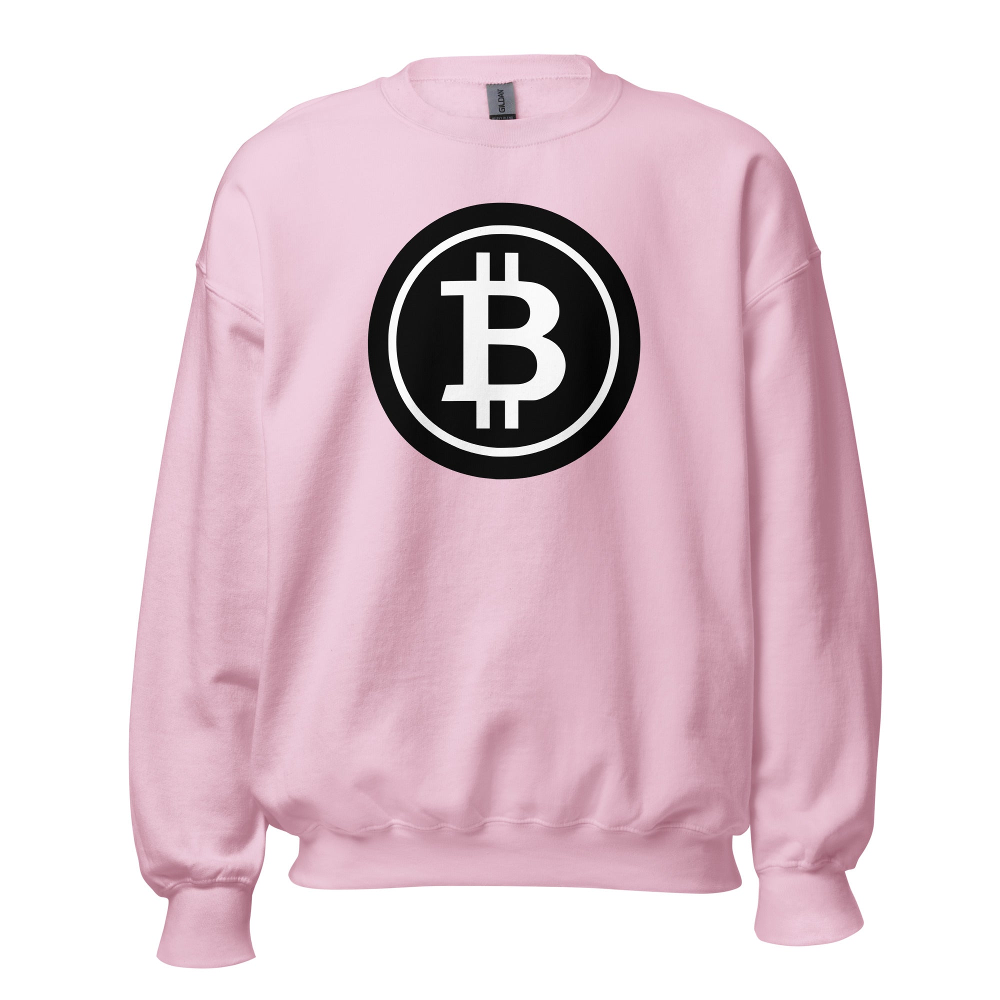 BTC Bitcoin Crypto Symbol Sweatshirt Long Sleeve Pullover