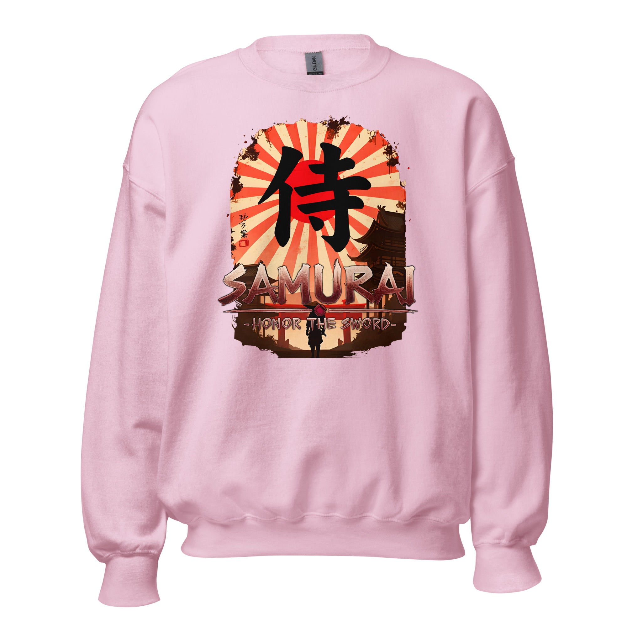 Anime Samurai Warrior Honor The Sword Sweatshirt Long Sleeve Pullover Sweater