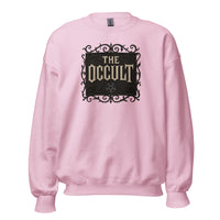 The Occult design on unisex crewneck sweater, front view