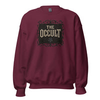The Occult design on unisex crewneck sweater, front view