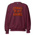 Otaku オタク Anime design on unisex crewneck sweater, front view