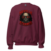 Neville Strange Future Corpses design on unisex crewneck sweater, front view