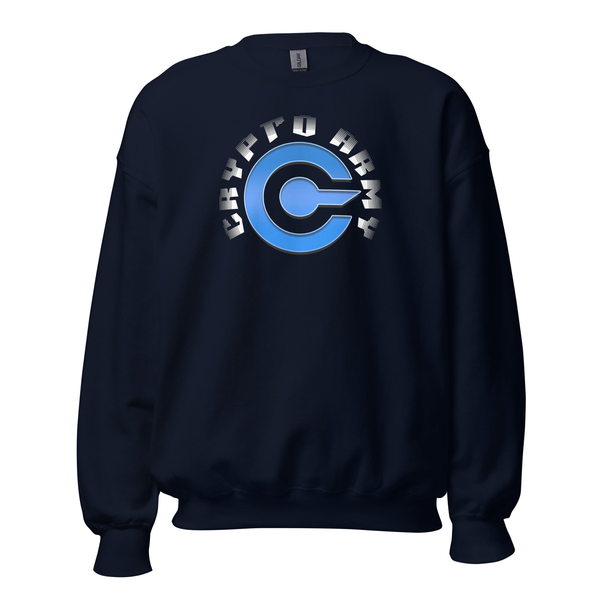 Crypto Army Strong Cryptocurrency Symbol Sweatshirt Long Sleeve Pullover